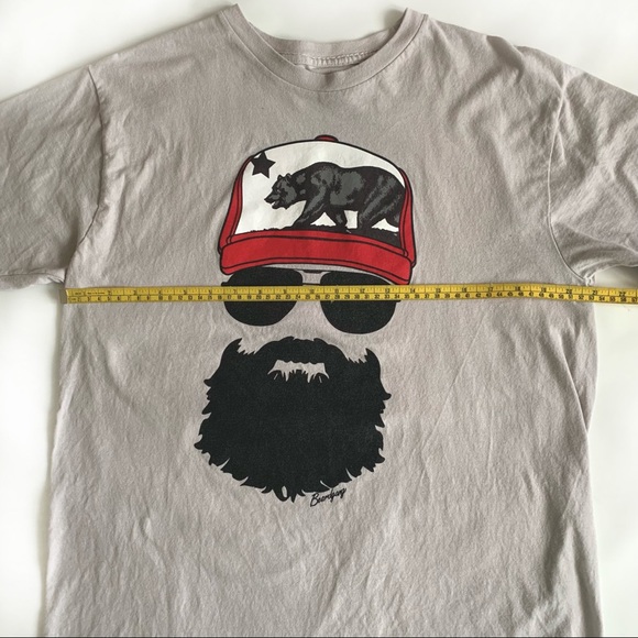 Beard Gang Men Printed Crewneck T-shirt Sz XL - Picture 6 of 8